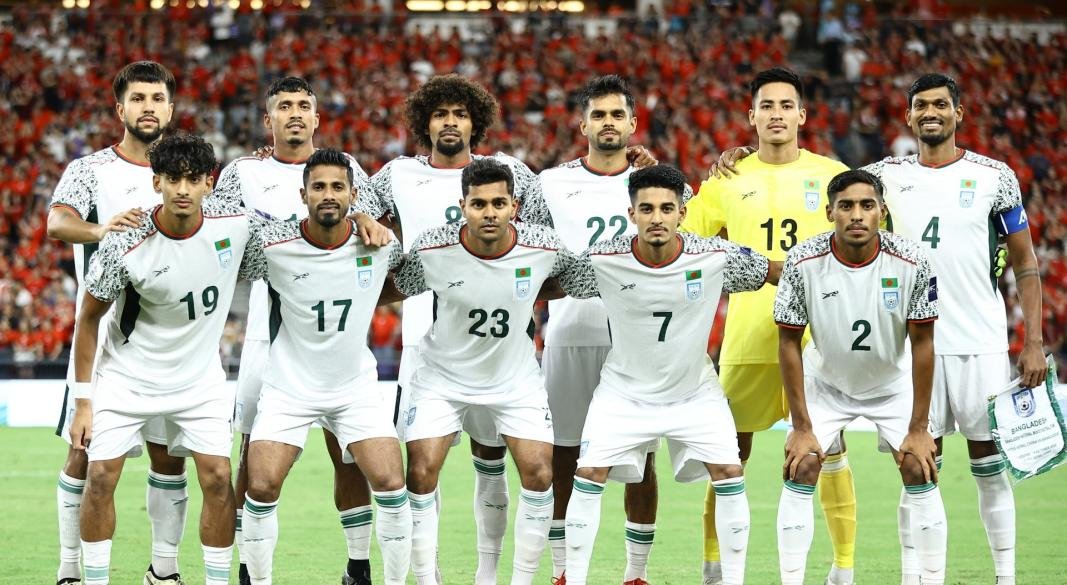 বাংলাদেশ ফুটবল দল। ছবি: বাফুফে