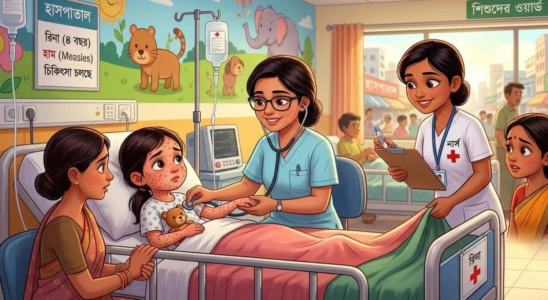 হামের উপসর্গ নিয়ে আরও ১১ শিশুর মৃত্যু